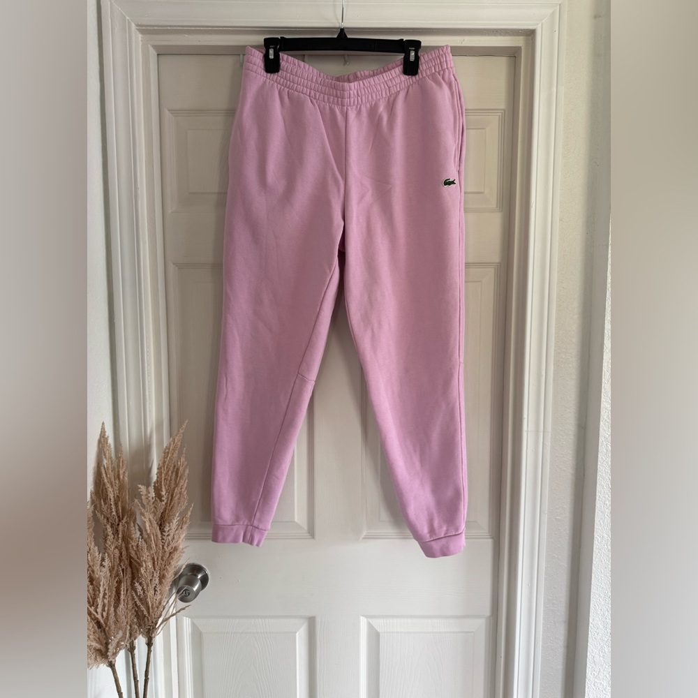 Lacoste Pink Sweats, Size Large